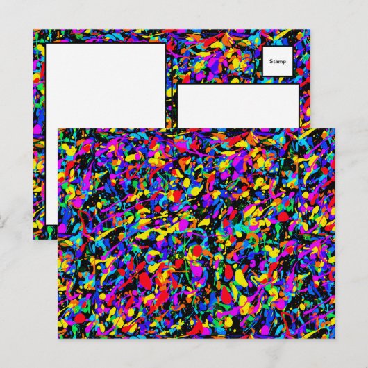 Grosser Spritzer - Postkarte (Vorne/Hinten)