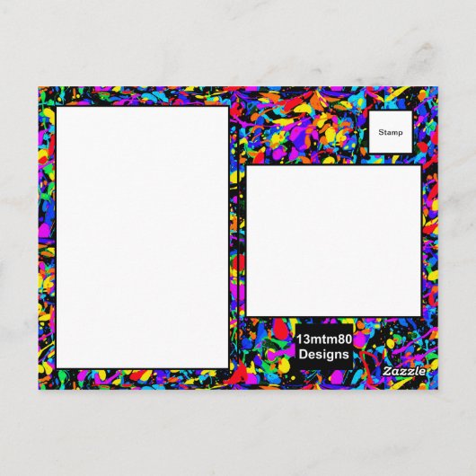 Grosser Spritzer - Postkarte (Rückseite)