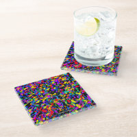 Grosser Spritzer - Untersetzer aus Glas