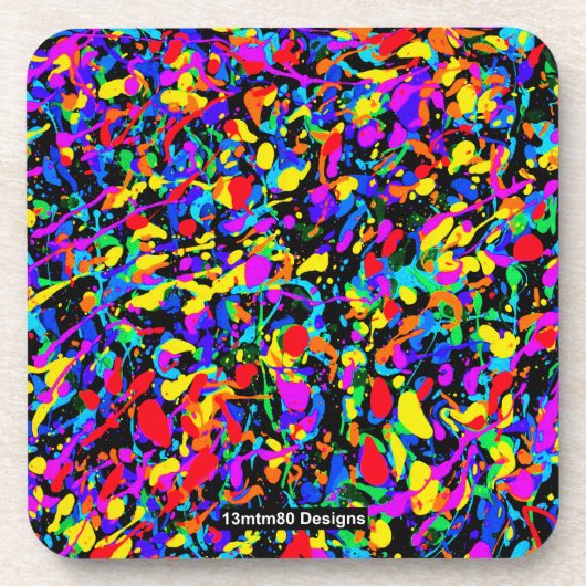 Grosser Spritzer - Untersetzer aus Kunststoff (Vorderseite)