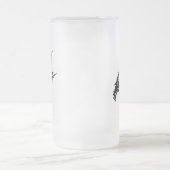 Großer Sprung des Jet-Skis Mattglas Bierglas (Mittel)