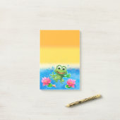 Großer Sprungfrosch Postit-Notizblock Post-it Klebezettel (Auf Schreibtisch)
