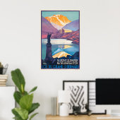 Großer St. Bernhard-Pass Wallis Schweiz Aosta Poster (Heimbüro)