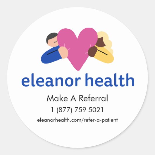Großer Sticker für Eleanor-Gesundheitsreferenzen ( (Vorderseite)