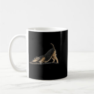 Großer Stretch Airedale Terrier Lustiger Hund Stre Kaffeetasse