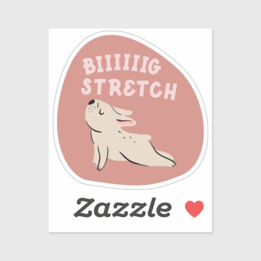 Großer Stretchherbst niedlicher illustrierter fran Aufkleber (Blatt)