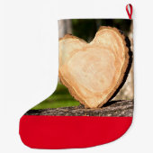 Grosser Strumpf aus Holz Großer Weihnachtsstrumpf (Rückseite)