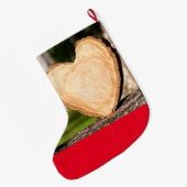 Grosser Strumpf aus Holz Großer Weihnachtsstrumpf (Rückseite (Hängend))