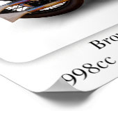 Großer Superior-Motorrad SS100 - A3-Großdruck Poster (Ecke)