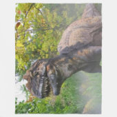 GROSSER T-REX FLEECEDECKE (Vorderseite)