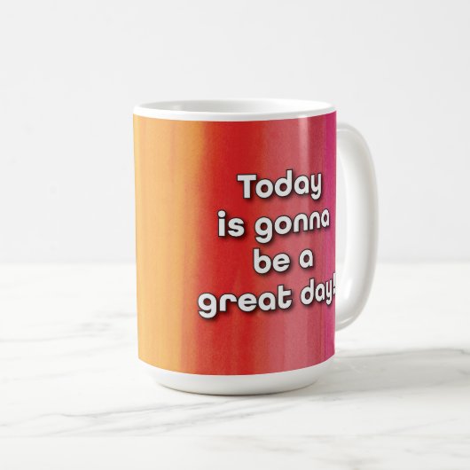 Großer Tag! Kaffeetasse (VorderseiteRechts)