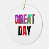 Großer Tag. Keramik Ornament (Links)