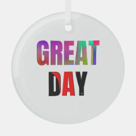Großer Tag. Ornament Aus Glas