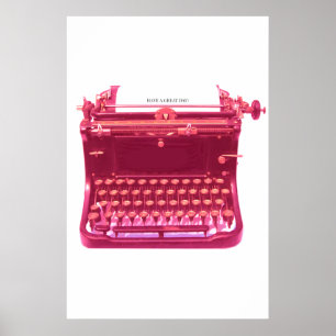 Großer Tag Pink-Schrift-Zitat-Poster Poster