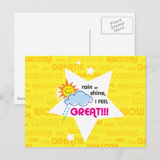 Großer Tag Postkarte (Vorne/Hinten)