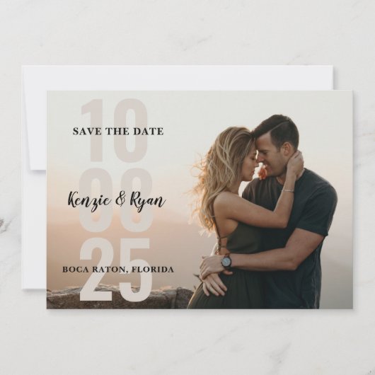 Großer Tag Save The Date (Vorderseite)