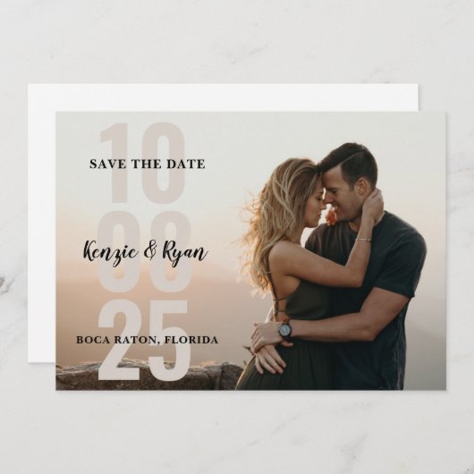 Großer Tag Save The Date (Vorne/Hinten)