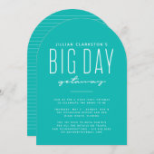 Grosser Tagesausflug Junggeselinnen-Abschied aquam Einladung (Vorne/Hinten)