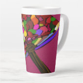 Großer Tasse mit Pilz-Gesicht-Charakter-Kunst (Rechte Ecke)