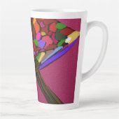 Großer Tasse mit Pilz-Gesicht-Charakter-Kunst (Rechts)
