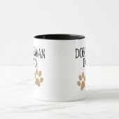 Großer Tatzen-Dobermann-Vater Tasse (Zentrum)