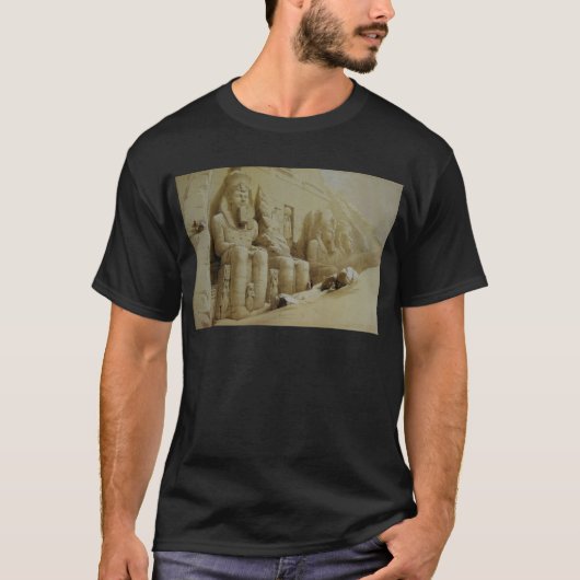 Großer Tempel Aboo Simbel Davids Roberts T-Shirt (Vorderseite)