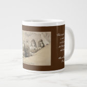 Großer Tempel der Jumbo-Kaffee-Tasse von Abu Simbe Jumbo-Tasse (Vorderseite Rechts)