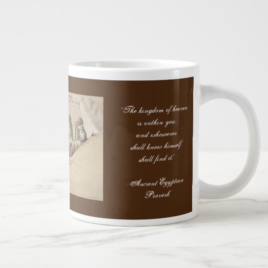 Großer Tempel der Jumbo-Kaffee-Tasse von Abu Simbe Jumbo-Tasse (Rechts)