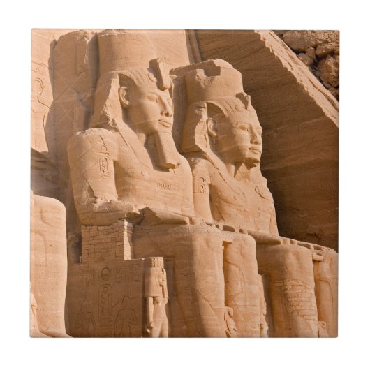 Großer Tempel von Abu Simbel - Ramses II - Ägypten Fliese (Vorderseite)