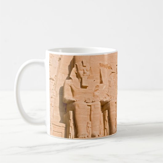 Großer Tempel von Abu Simbel - Ramses II - Ägypten Kaffeetasse (Links)