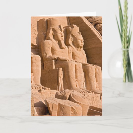 Großer Tempel von Abu Simbel - Ramses II - Ägypten Karte (Vorderseite)