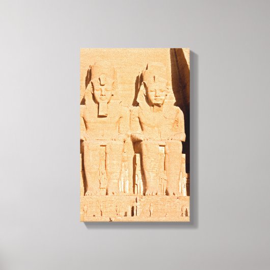 Großer Tempel von Abu Simbel - Ramses II - Ägypten Leinwanddruck (Vorderseite)