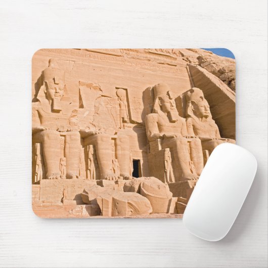 Großer Tempel von Abu Simbel - Ramses II - Ägypten Mousepad (Mit Mouse)