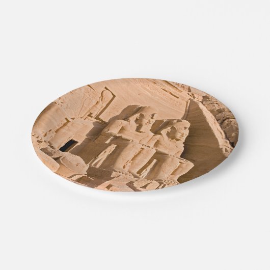 Großer Tempel von Abu Simbel - Ramses II - Ägypten Pappteller (Schrägansicht)