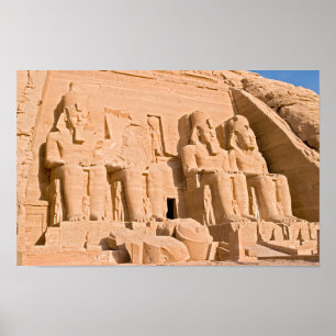 Großer Tempel von Abu Simbel - Ramses II - Ägypten Poster