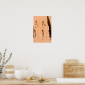 Großer Tempel von Abu Simbel - Ramses II - Ägypten Poster (Küche)