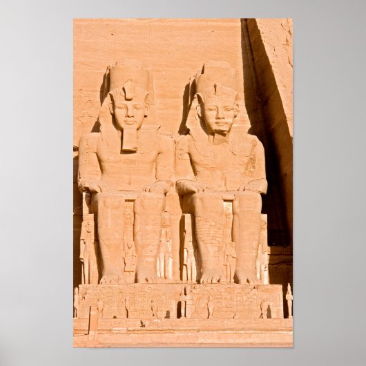 Großer Tempel von Abu Simbel - Ramses II - Ägypten Poster (Vorne)