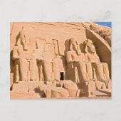 Großer Tempel von Abu Simbel - Ramses II - Ägypten Postkarte (Vorderseite)