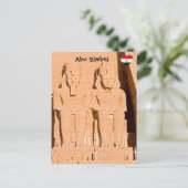 Großer Tempel von Abu Simbel - Ramses II - Ägypten Postkarte (Stehend Vorderseite)