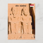 Großer Tempel von Abu Simbel - Ramses II - Ägypten Postkarte (Vorderseite)