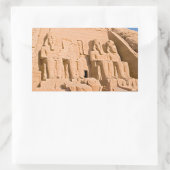 Großer Tempel von Abu Simbel - Ramses II - Ägypten Rechteckiger Aufkleber (Tasche)