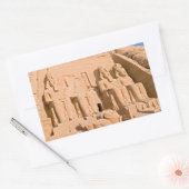 Großer Tempel von Abu Simbel - Ramses II - Ägypten Rechteckiger Aufkleber (Umschlag)