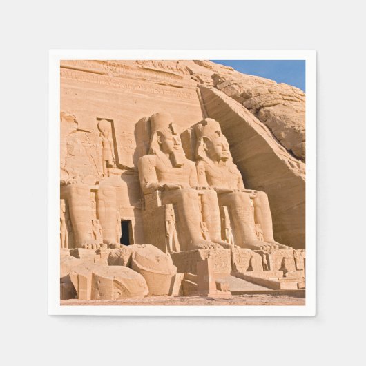 Großer Tempel von Abu Simbel - Ramses II - Ägypten Serviette (Vorderseite)