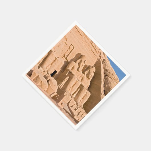 Großer Tempel von Abu Simbel - Ramses II - Ägypten Serviette (Ecke)