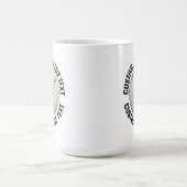 Großer Text 450ml personalisierter Baseball-Mug Kaffeetasse (Mittel)