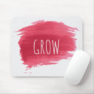 GROSSER Text auf roter Farbe, Maus-Pad Mousepad