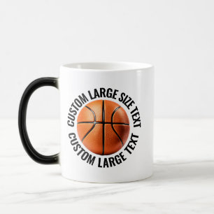 Großer Text & Basketball 325ml Maßgeschneiderter W Verwandlungstasse