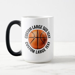 Großer Text & Basketball 450ml Maßgeschneiderter H Verwandlungstasse