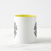 Großer Text GELB Combo 11oz Custom 8 Ball Tasse (Zentrum)