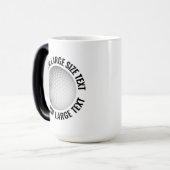 Großer Text & Golfball 450ml Custom Heat Changing Verwandlungstasse (Vorderseite Links)